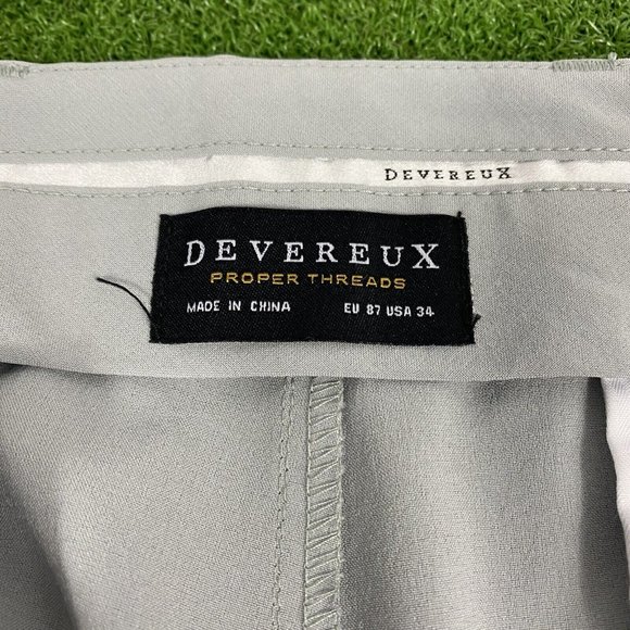 Devereux Proper Threads Mens Gray Athletic Fit Casual Chino Dress Pants Size 34 - Picture 5 of 7